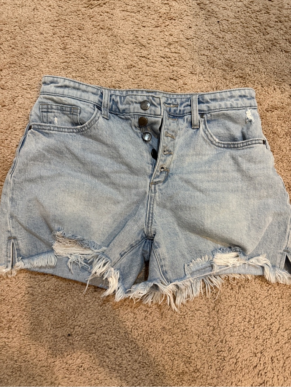Joe’s Jeans button up ripped shorts